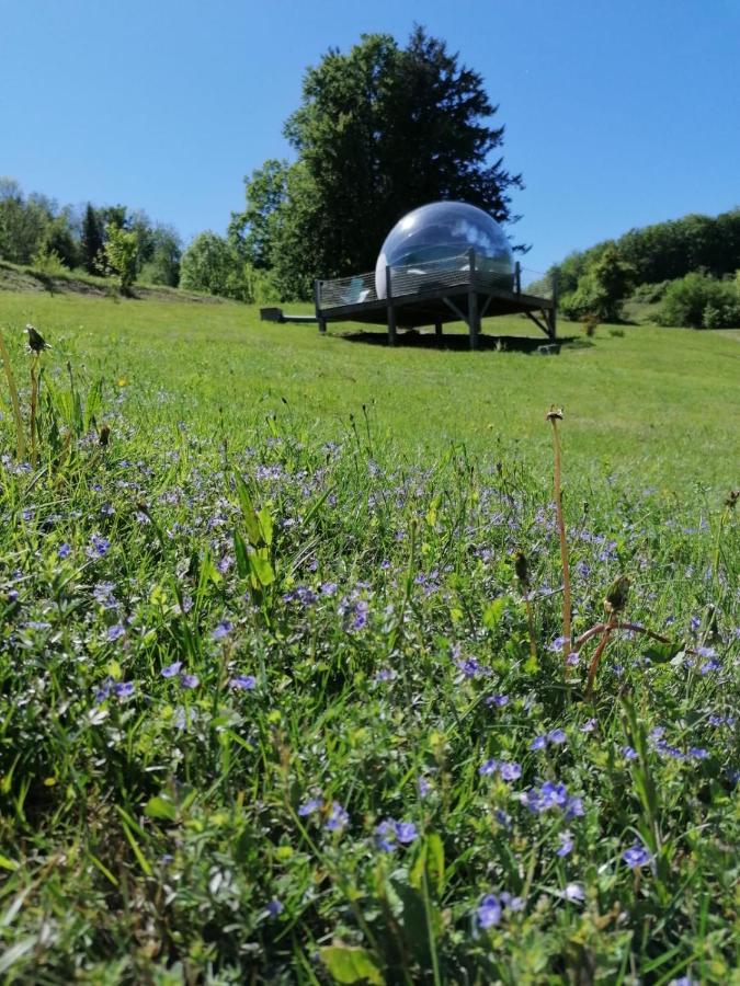Monchateau étoilé, hébergement insolite avec Spa Merlas Extérieur photo